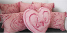 Chenille Pink Tile Decorative Pillow Geometric Bohemian Eclectic Cotton One Removable Cover