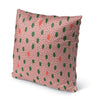 MISC Indoor|Outdoor Pillow by Chi Hey Lee 18x18 Pink Geometric Southwestern Polyester Removable Cover