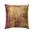 Orange Abstract Indoor|Outdoor Pillow by 18x18 Purple Geometric Modern Contemporary Polyester Removable Cover