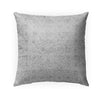 Grey Indoor|Outdoor Pillow by Marina 18x18 Grey Floral Bohemian Eclectic Polyester Removable Cover