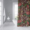 MISC Chocolate Shower Curtain by 71x74 Brown Floral Cottage Polyester