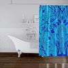 MISC Blue Shower Curtain by 71x74 Blue Geometric Traditional Polyester