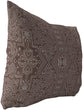 MISC Chocolate Indoor|Outdoor Lumbar Pillow by Designs 20x14 Brown Geometric Southwestern Polyester Removable Cover