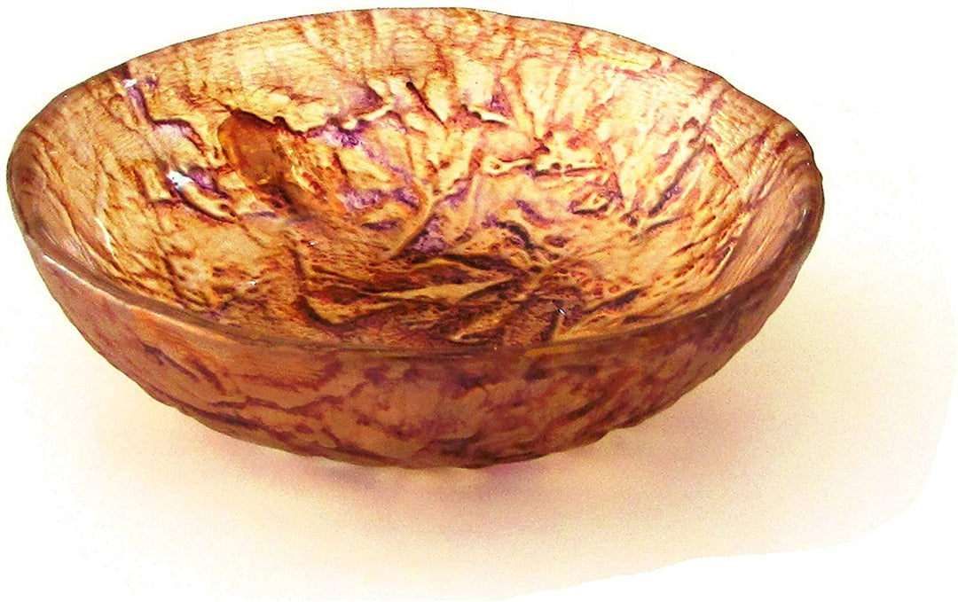 Ballad Set/4 Mini Bowls Purple/Orange Color Textured