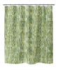 Green Geometric Shower Curtain Modern Contemporary Polyester