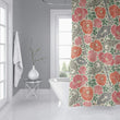 MISC Ivory Shower Curtain by 71x74 Off/White Floral Cottage Polyester