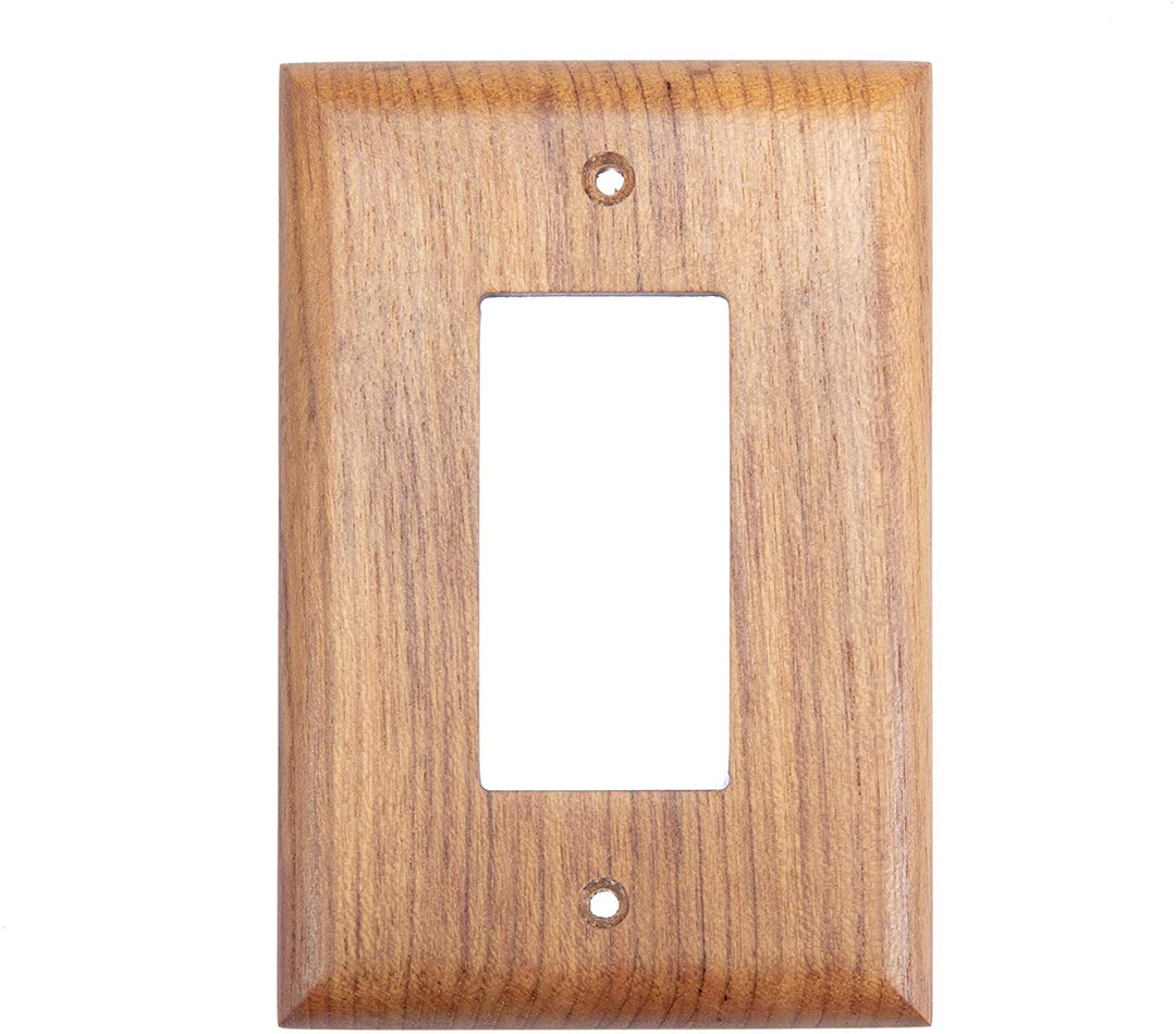 Teak Fault Outlet Cover Plate Includes