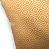 Indoor|Outdoor Pillow by 18x18 Orange Geometric Modern Contemporary Polyester Removable Cover