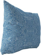 MISC Blue Indoor|Outdoor Lumbar Pillow 20x14 Blue Geometric Southwestern Polyester Removable Cover