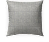 Spools Neutral Indoor|Outdoor Pillow by Tiffany 18x18 Grey Geometric Modern Contemporary Polyester Removable Cover
