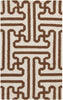 MISC Hand Woven Golden Beige Wool Area Rug 2' X 3' Brown Abstract Latex Free Handmade