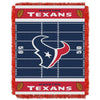 36"x46" NFL Texans Baby Throw Sports Football Blanket Team Logo Printed Football Field Plush Cozy Throw Blanket Kids Super Soft Warm Bedding Fringed