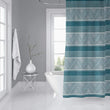 MISC Tribal Turquoise Shower Curtain by Blue Geometric Southwestern Polyester
