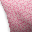 MISC Carved Grid Pink Indoor|Outdoor Pillow by 18x18 Pink Geometric Transitional Polyester Removable Cover