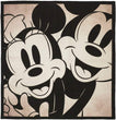 Mickey Minnie Classic Kids Area Rug (4'6" X 4'6") by Gertmenian 4'6" 6'6" Black Tween Rectangle Polyester Latex Free