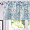 MISC Jacobean Floral Leaves Pattern Blackout Lined Valance 52'' Width X 18'' Length Grey French Country 100% Polyester Energy Efficient