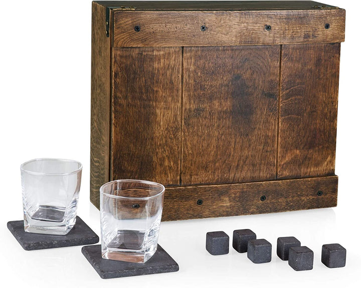 'Whiskey Box' Gift Set Brown 8 More