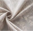 Curtain Linen Blend 2 Layers Curtains Paisley Block Panels 52" Width X 84" Length Grey Modern Contemporary Thermal