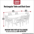 MISC Cover 108 Inch Rectangle Table Chair Polyester Waterproof