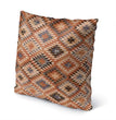 MISC Indoor|Outdoor Pillow by 18x18 Brown Geometric Southwestern Polyester Removable Cover