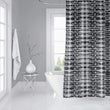 MISC X ray Shibori B+w Shower Curtain by Black Abstract Bohemian Eclectic Polyester