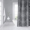MISC X ray Shibori B+w Shower Curtain by Black Abstract Bohemian Eclectic Polyester