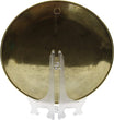 Abstract Parrot Decorative Brass Accent Plate Gold Modern Contemporary Finish Handmade