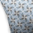 Blue Indoor|Outdoor Pillow by Tiffany 18x18 Blue Geometric Modern Contemporary Polyester Removable Cover