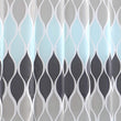 Set Rings Bathroom Accessories Sets Complete Shower Curtain Rug Shades Grey Aqua Blue White Geometric Design Fabric Bathtub Curtain Diamond Gray Bath