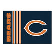 19" X 30" Inch NFL Bears Door Mat Printed Logo Football Themed Sports Patterned Bathroom Kitchen Outdoor Carpet Area Rug Gift Fan Merchandise Vehicle - Diamond Home USA
