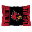 NCAA Louisville Comforter Set Sports Patterned Bedding Team Logo Fan Merchandise Team Spirit College FootBall Themed Red
