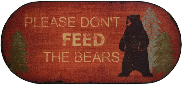 MISC Don't Feed Bears Accent Rug 20