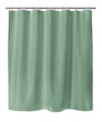 Deep Chevron Green Shower Curtain by Green Chevron Modern Contemporary Polyester