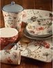 MISC Country Weekend 3 Piece Canister Set Blue Off/White Pink Floral Ceramic