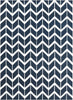 MISC Hand Woven Navy Wool Area Rug 8' X 11' Black Blue Geometric Transitional Rectangle Latex Free Handmade