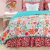 Floral Twin Quilt Color Modern Contemporary 1 Piece