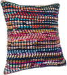 Unknown1 Multicolored Bohemian Geometric Throw Pillow Color Eclectic Cotton Wool Single Handmade Removable Cover