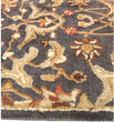 Hand Tufted Floral Pattern Transitional Wool Rug 2'3" X 10' Brown Grey Contains Latex