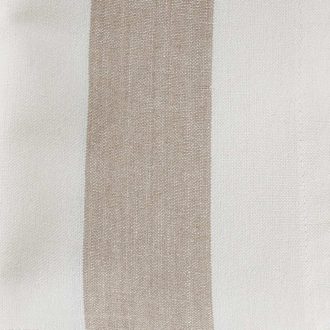 Brown Cotton Napkins Striped Design (Set 4) Stripe Casual Classic Modern Contemporary Square