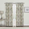 Scroll Printed 2 Piece Curtain Set 60" X 84" Brown Geometric Graphic Ikat Casual Modern Contemporary Traditional Polyester
