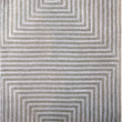 Hand Knotted Gray Geometric Wool Area Rug 2' X 3' Grey Modern Contemporary Natural Fiber New Zealand Latex Free Handmade