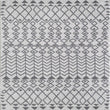 UKN Gray/Dark Gray 2x8 Southwestern Rug 2'x8' Rectangular Grey Oriental Modern Contemporary Rectangle Polypropylene Latex Free Stain Resistant