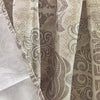 100% Cotton Mosaic Fabric Shower Curtain 70" w X 72" l Off White Geometric Modern Contemporary
