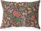 Chocolate Indoor|Outdoor Lumbar Pillow 20x14 Brown Floral Modern Contemporary Polyester Removable Cover