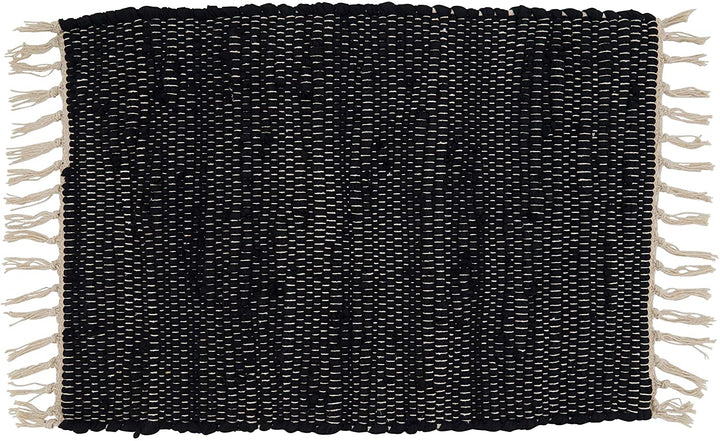 Cotton Placemats Design (Set 4) Black