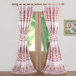 Amber Curtain Panel Pair Color Floral Bohemian Eclectic Casual Polyester Lined