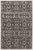 MISC Power Loomed Gray Black Polypropylene Rug (4'4"x7'3") 4'3" X 7'3" Grey Abstract Transitional Rectangle Synthetic Latex Free