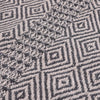 Boho Fabric Throw Blanket by Grey Geometric Modern Contemporary Cotton