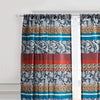 Curtain Panel Pair Moroccan Paisley Bohemian Eclectic Mid Century Modern Microfiber Lined