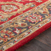 MISC Colonial Home Red Traditional Oriental Handmade Area Rug 2' X 3' Rectangle Wool Latex Free